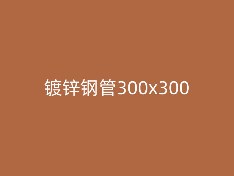鍍鋅鋼管300x300